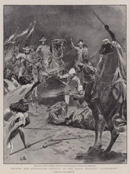 Britische und australische Kavallerie beim Royal Military Tournament